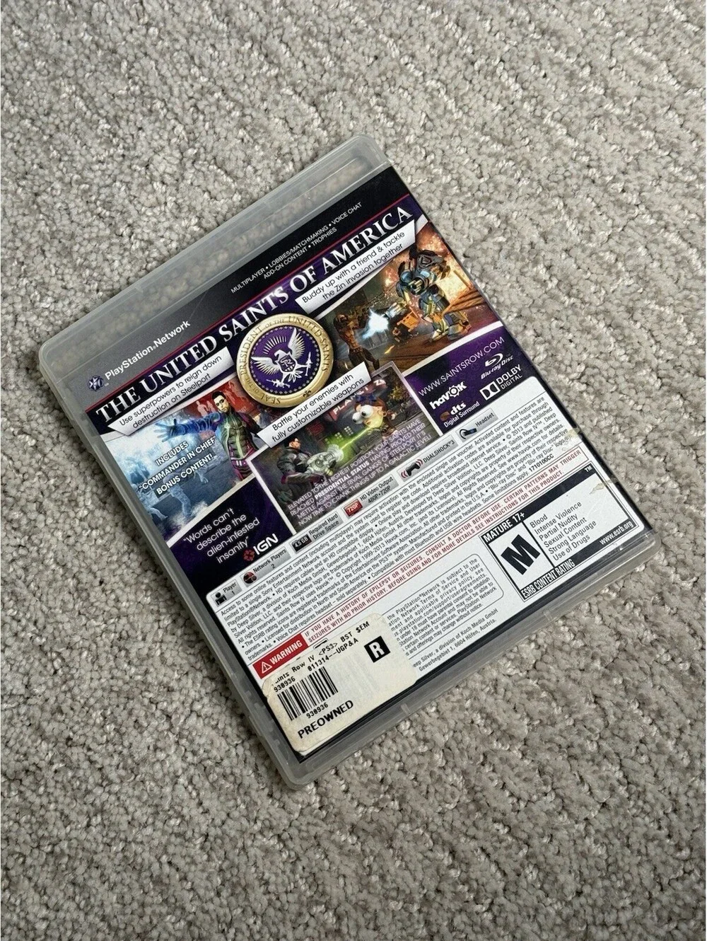 Saints Row IV [Commander in Chief Edition] (Playstation 3, 2013) CIB |UNTESTED